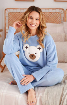 Doctor Nap Piżama Damska PM.5268 SKY BLUE