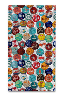 John Frank Ręcznik plażowy JFSS23TW12-BEERCAP