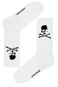 John Frank Skarpety męskie JFLSSPRT11 40-45 WHITE