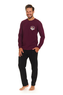 Docor Nap Piżama Męska PMB.7139 BURGUNDY