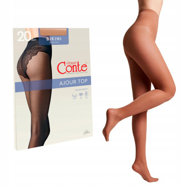 Conte Rajstopy Bikini 20 BRONZ