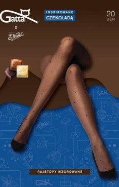 Gatta Rajstopy Wedel 20Den 4 DARK CHOCO