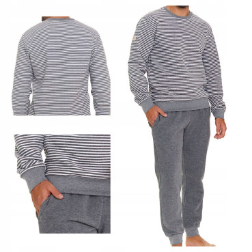 Doctor Nap Piżama Męska PMB.5248 DARK GREY