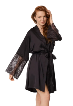 Nipplex Szalafrok Vincenza CZARNY